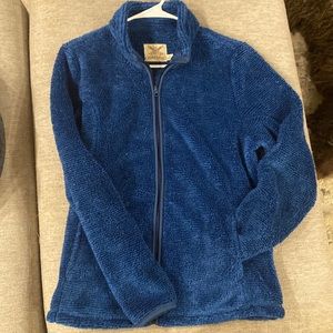 Blue fuzzy jacket